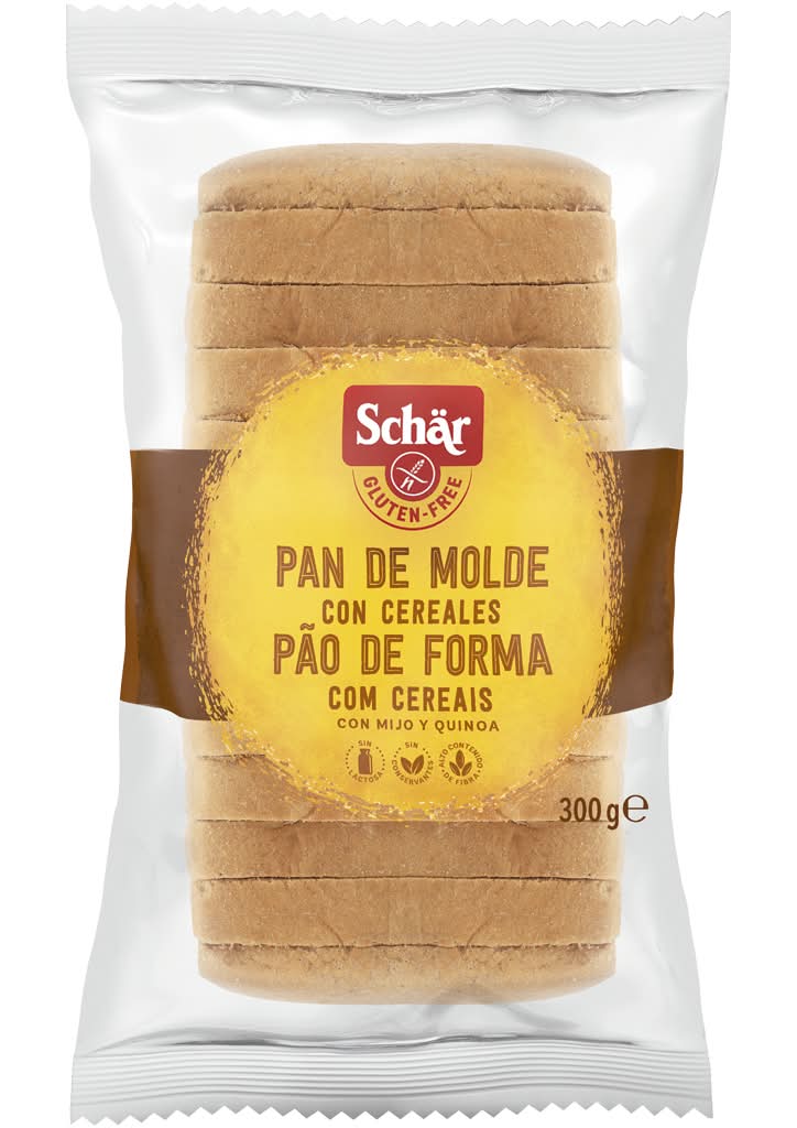 Schar  - PÃ£o forma cereais sem glÃºten, embalagem de 300g