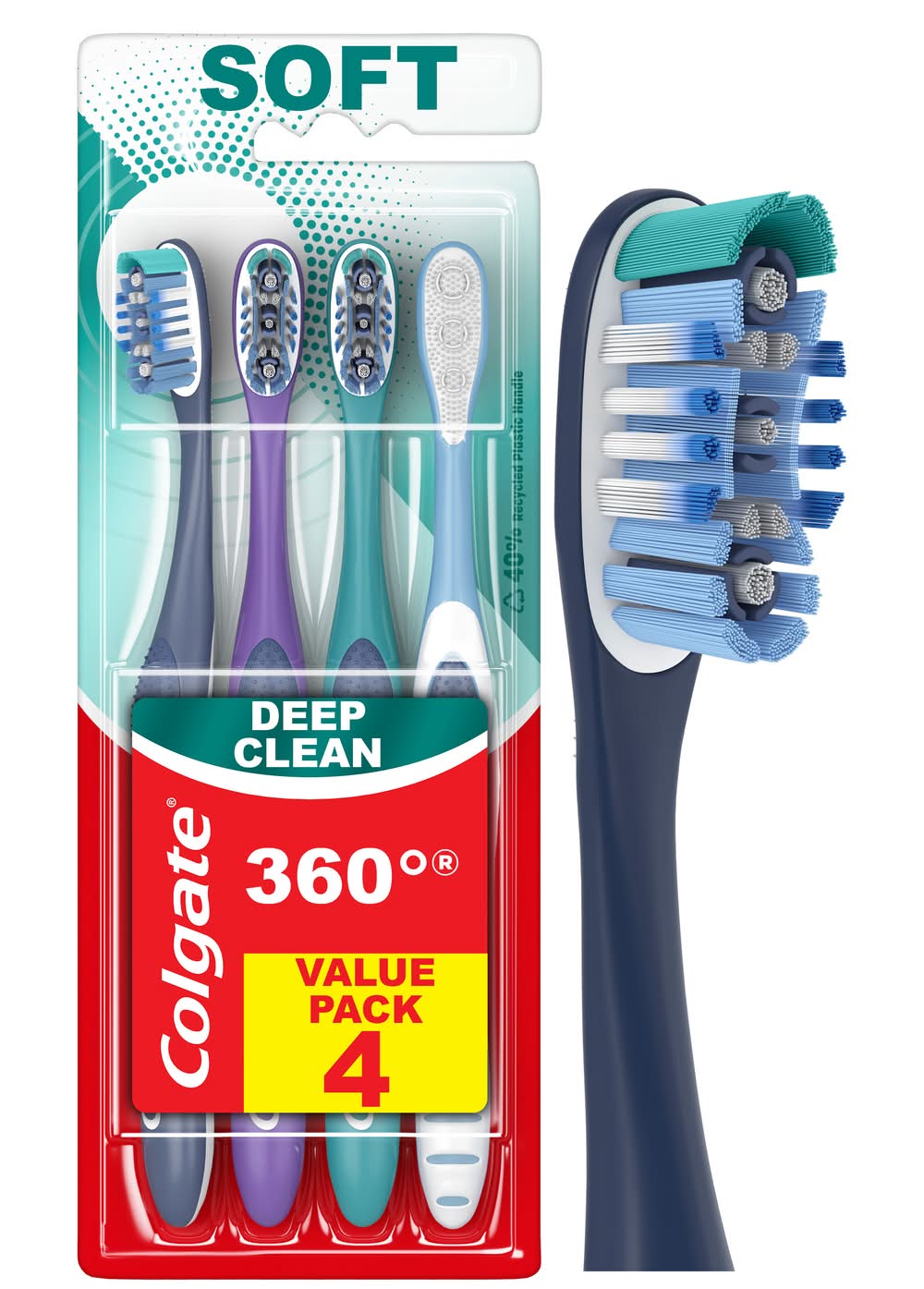 Colgate Soft Toothbrushes (2.9 oz, 4 ct)