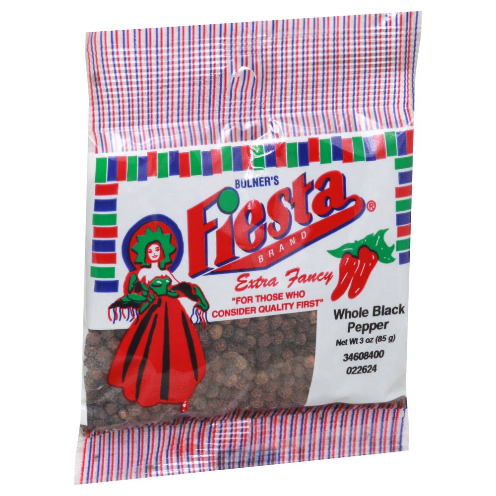 Fiesta Extra Fancy Whole Black Pepper (3 oz)