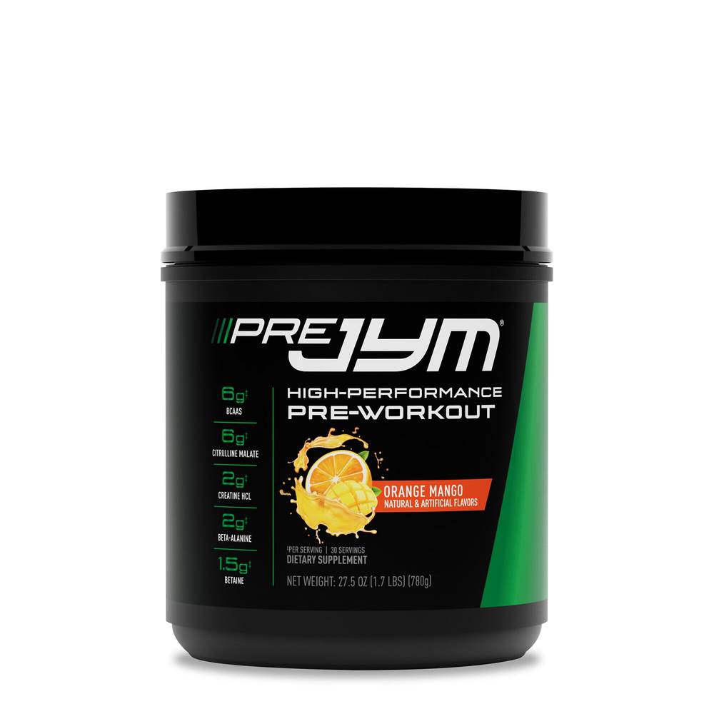 Jym High Performance Pre Workout, Orange Mango (27.5 oz)