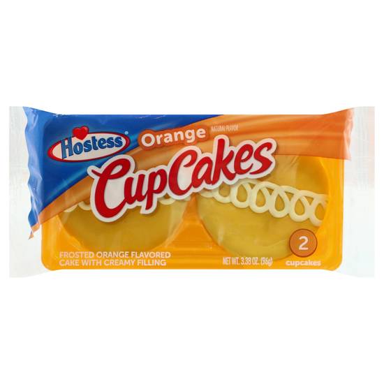 Hostess Frosted Creamy Filling Cupcakes (2 ct)(orange)