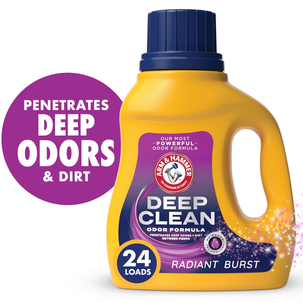 Arm & Hammer Deep Clean Odor Formula Liquid Laundry Detergent 24 Loads (36 fl oz)