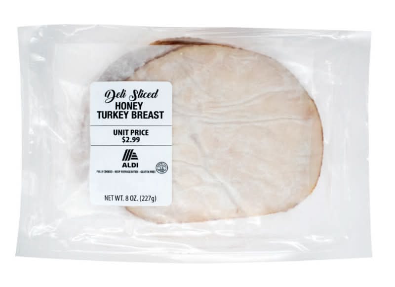 Aldi Deli Sliced Honey Turkey Breast (8 oz)