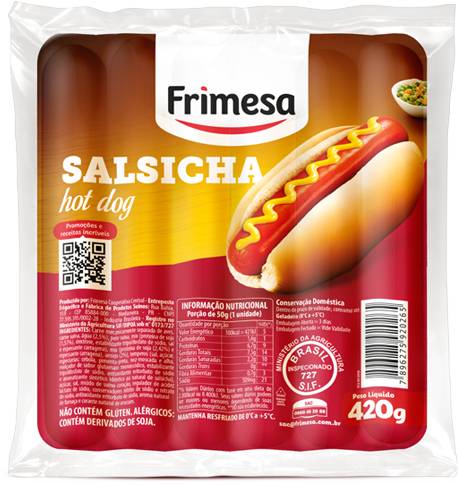Frimesa salsicha hot dog (420g)
