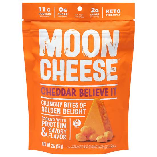 Moon Cheese Savory Flavor Cheddar Crunchy Bites
