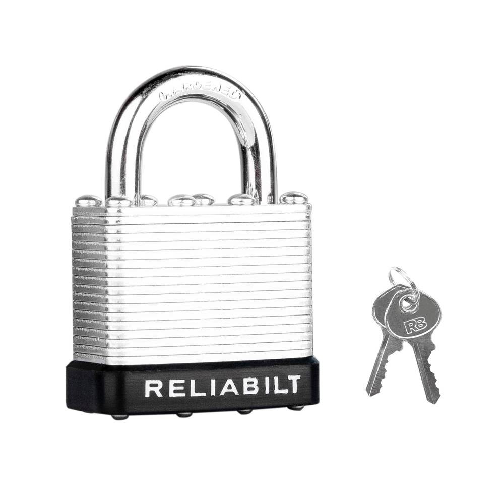 RELIABILT Keyed Padlock, 2-in Wide x 1-in Shackle Keyed Different | AH140002