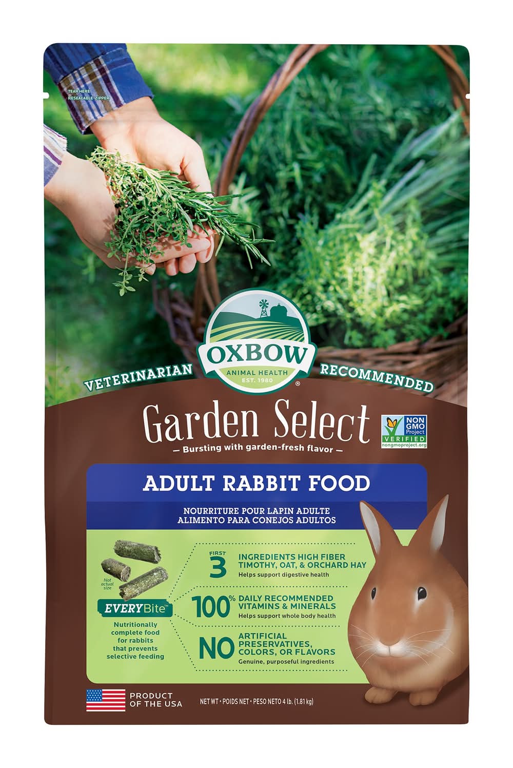 Oxbow Garden Select Rabbit Food (Size: 4 Lb)