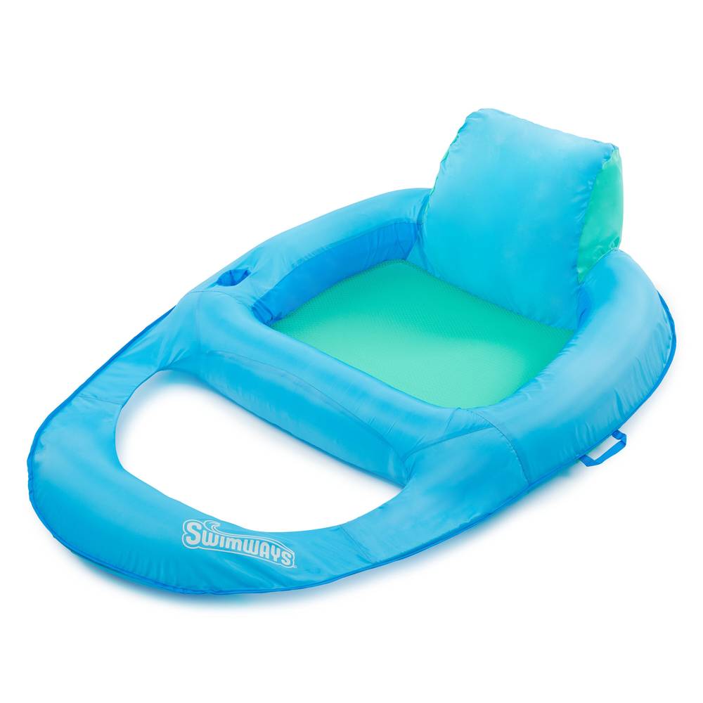 SwimWays 56-in x 38-in 1-Seat Blue Inflatable Lounger | 6069119