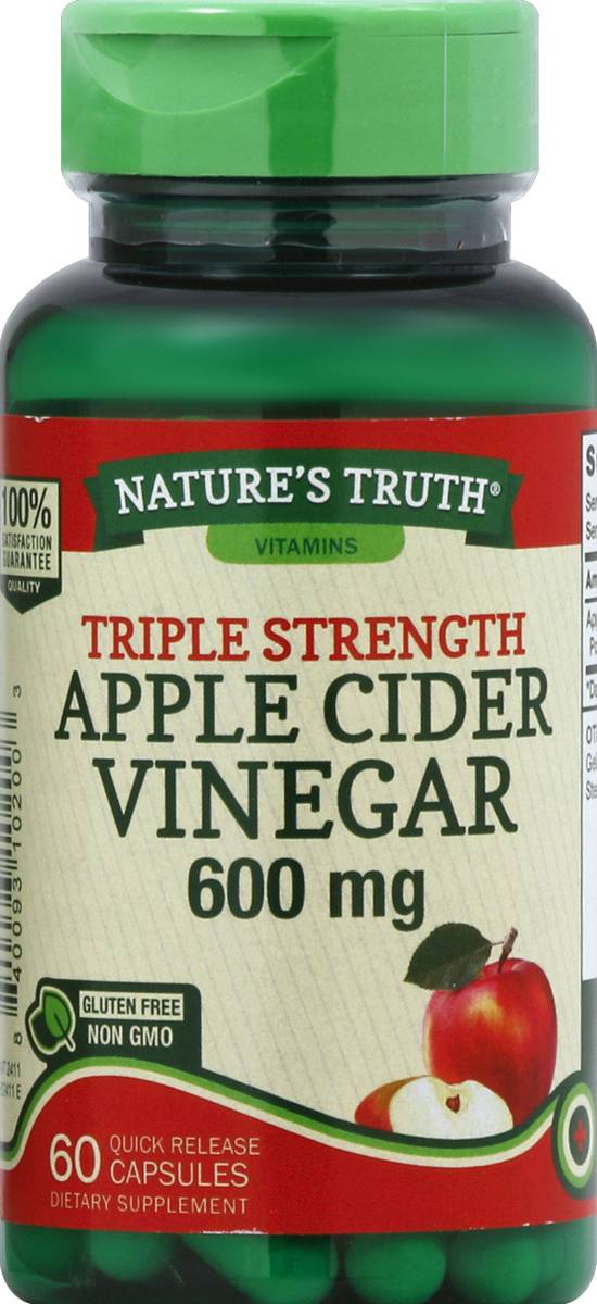 Nature's Truth Triple Strength Apple Cider Vinegar 600 mg