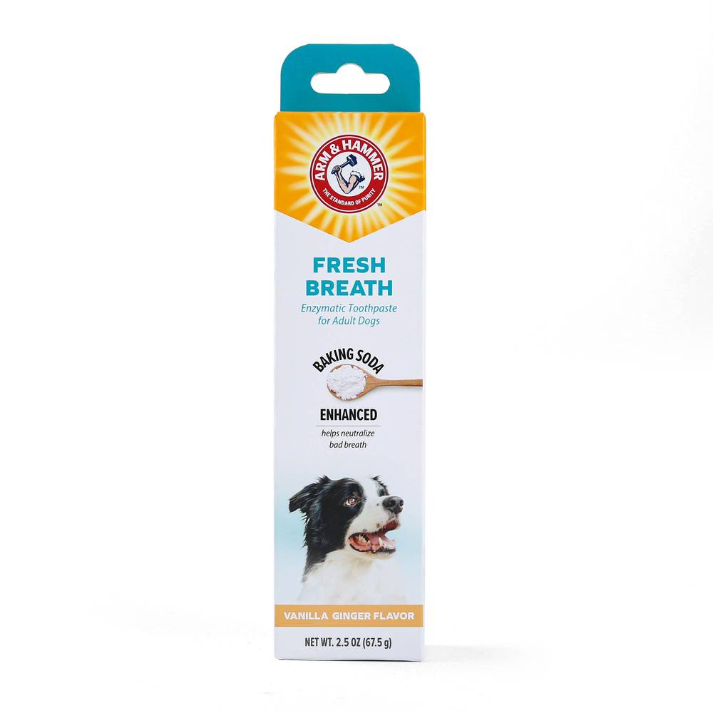 Arm & Hammer Fresh Breath Enzymatic Dog Toothpaste - Vanilla Ginger (Size: 2.5 Oz)