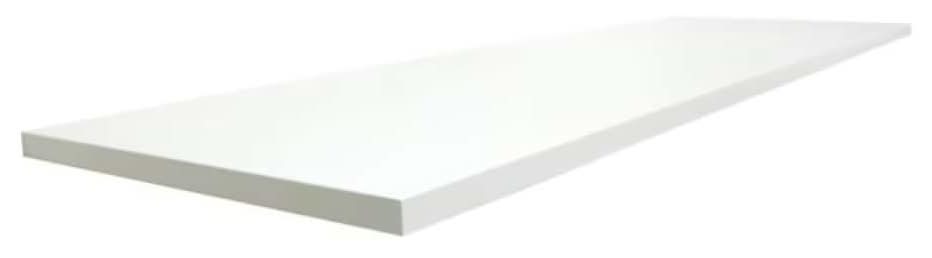 Style Selections 23.6-in L x 11.7-in D x 0.6-in H White MDF Rectangular Shelf board | BRD26