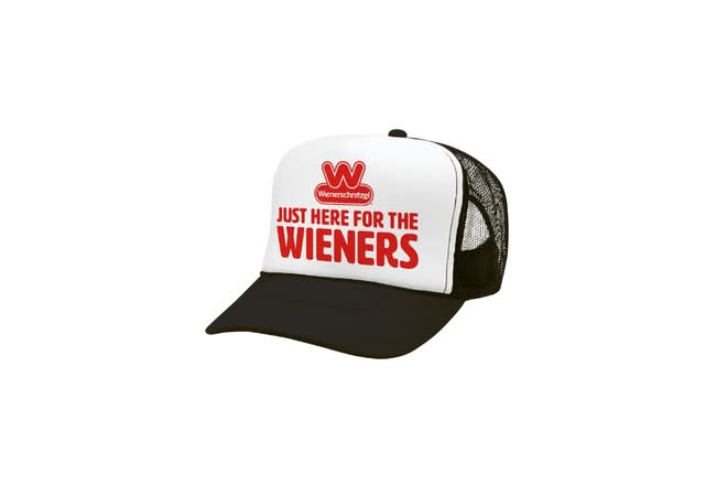 Just Here For The Wieners Trucker Hat