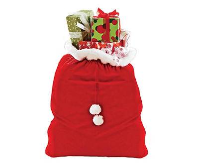 Red Santa's Oversized Velvet Toy & Gift Sack