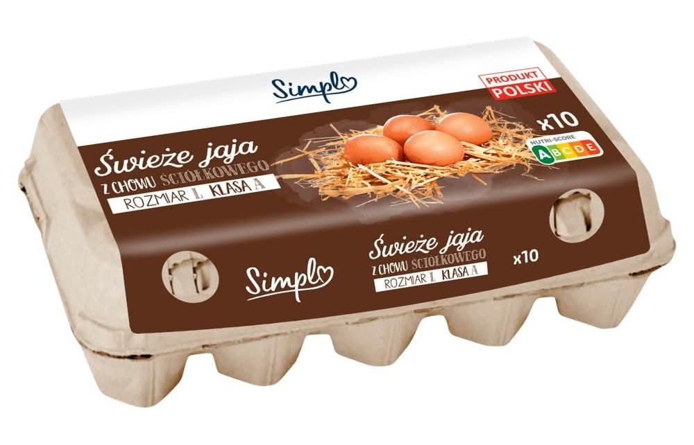 Simpl Świeże jaja z chowu ściółkowego L 10 sztuk