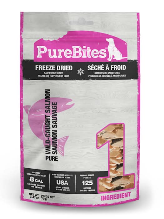 PureBites Freeze Dried Salmon Dog Treats, 2.47 oz.