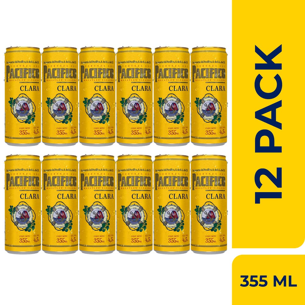 Pacifico · Cerveza clara (12 x 355 ml)