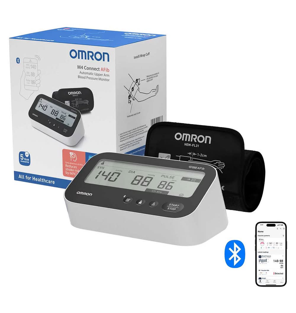 Omron M4 Connect Afib Upper Arm Blood Pressure Monitor