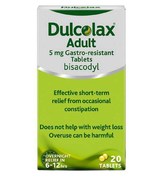 Dulcolax Adult 5 mg Gastro-resistant Tablets - 20 Tablets