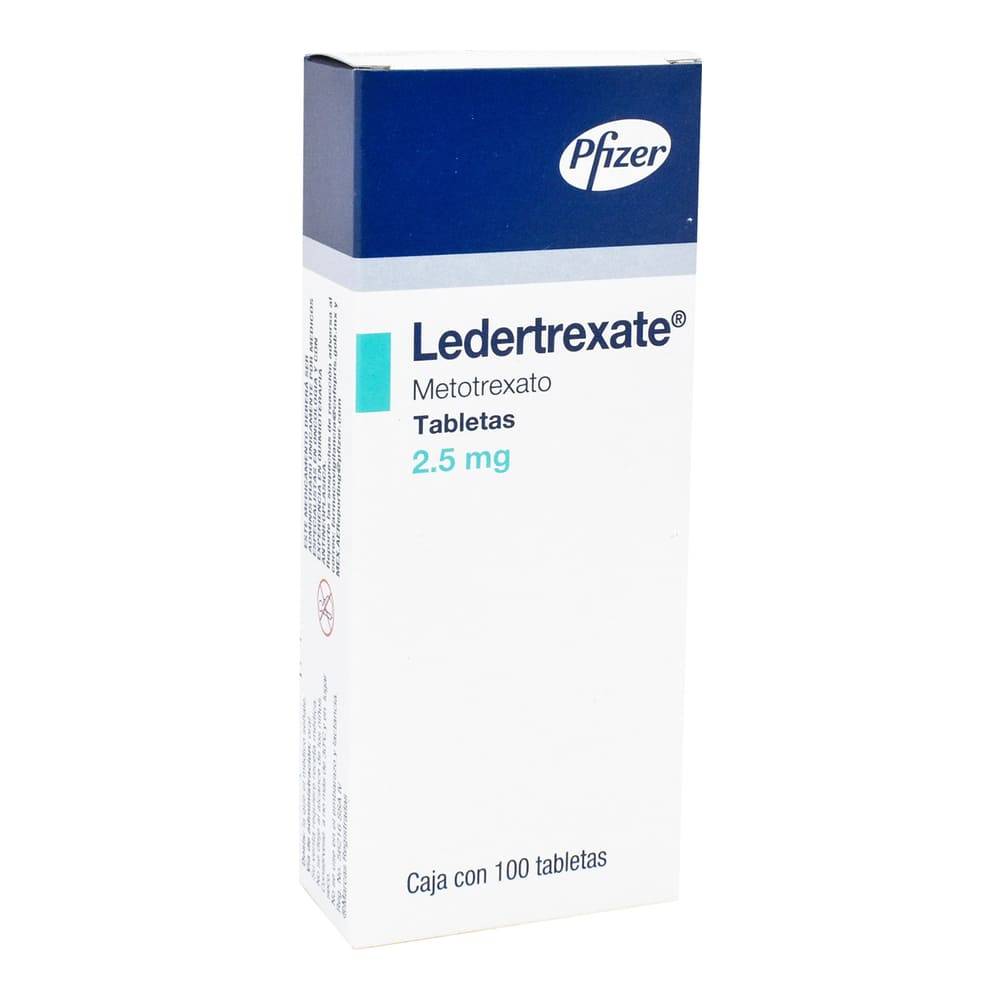 Pfizer ledertrexate metotrexato tabletas 2.5 mg (100 piezas)