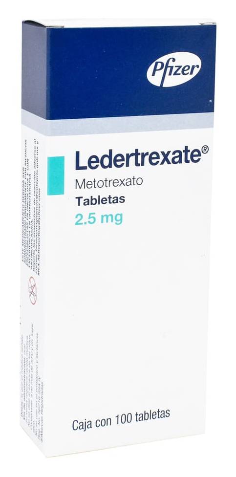 Pfizer · Ledertrexate metotrexato tabletas 2.5 mg (100 g)
