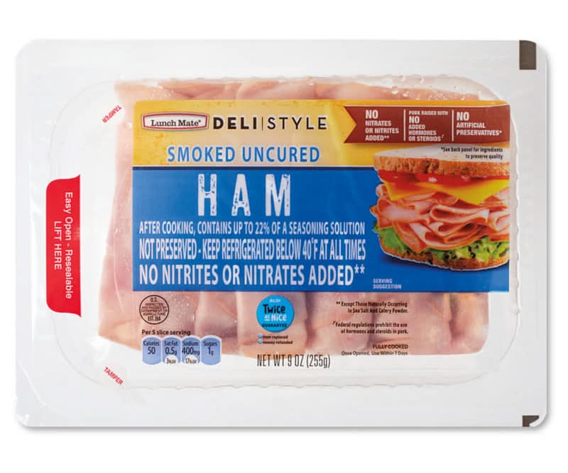 Lunch Mate Deli Style Smoked Uncured Ham (9 oz)