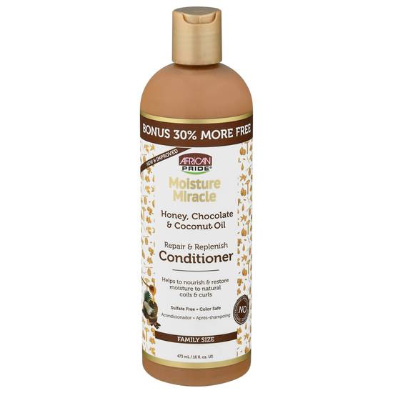 African Pride Moisture Miracle Family Size Honey Chocolate & Coconut Oil Conditioner