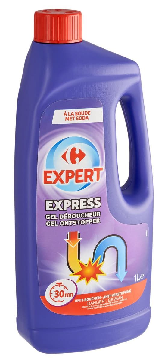 Carrefour Expert Express Gel Déboucheur à la Soude 1 L