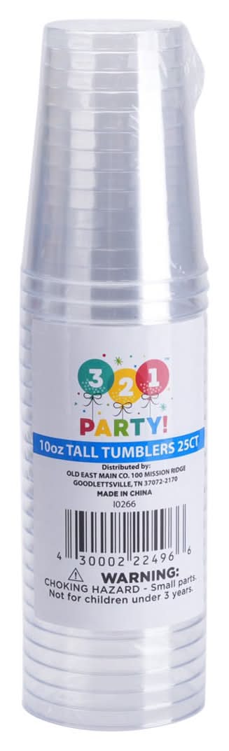321 Party! Tall Tumblers 10 Oz 25 Ct