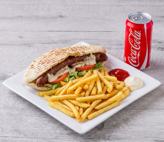 Menu sandwich merguez