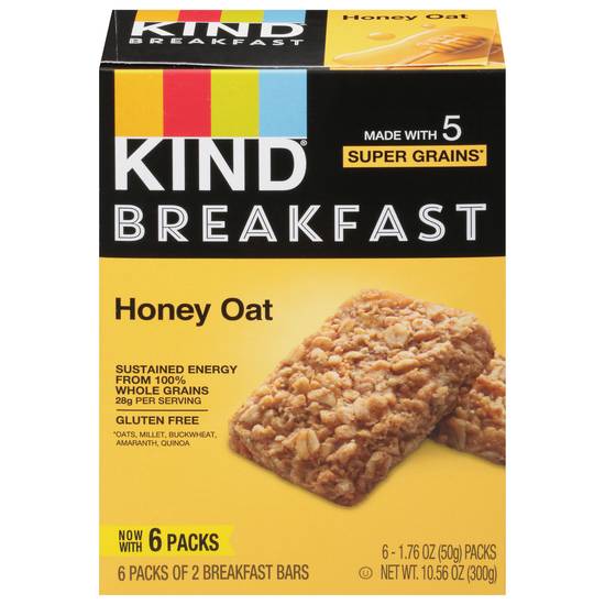 Kind Honey Oat Breakfast Bars (6 ct)