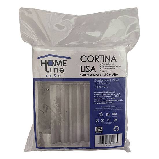 Home line  cortina lisa blanca (1 pieza)