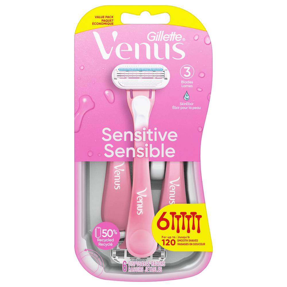 Gillette Venus Sensitive Disposable Razors