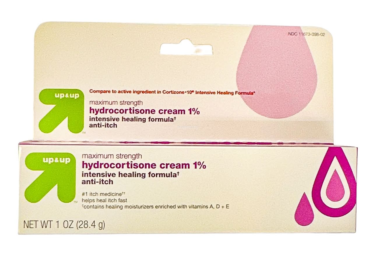 up&up Anti-Itch 1% Hydrocortisone Maximum Strength Intensive Healing Cream (1 oz)