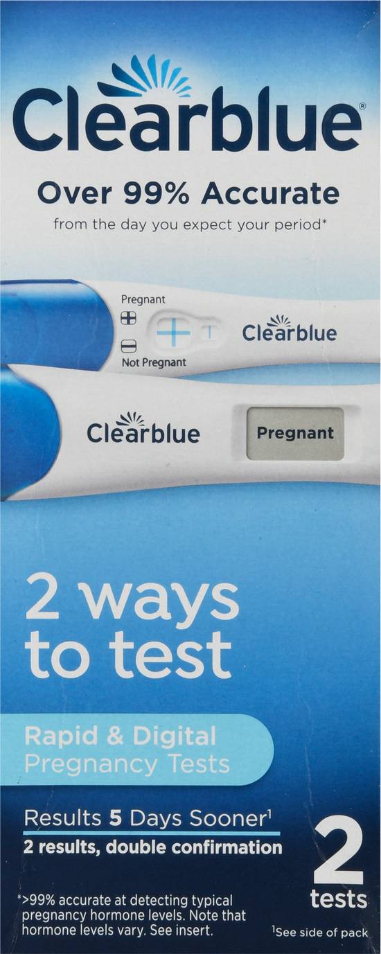Clearblue Rapid & Digital Pregnancy Tests (2 ct)