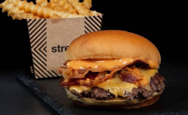 Bacon Burger + Papas