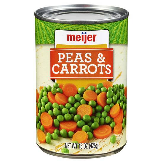 Meijer Canned Sweet Peas and Carrots, 15 oz