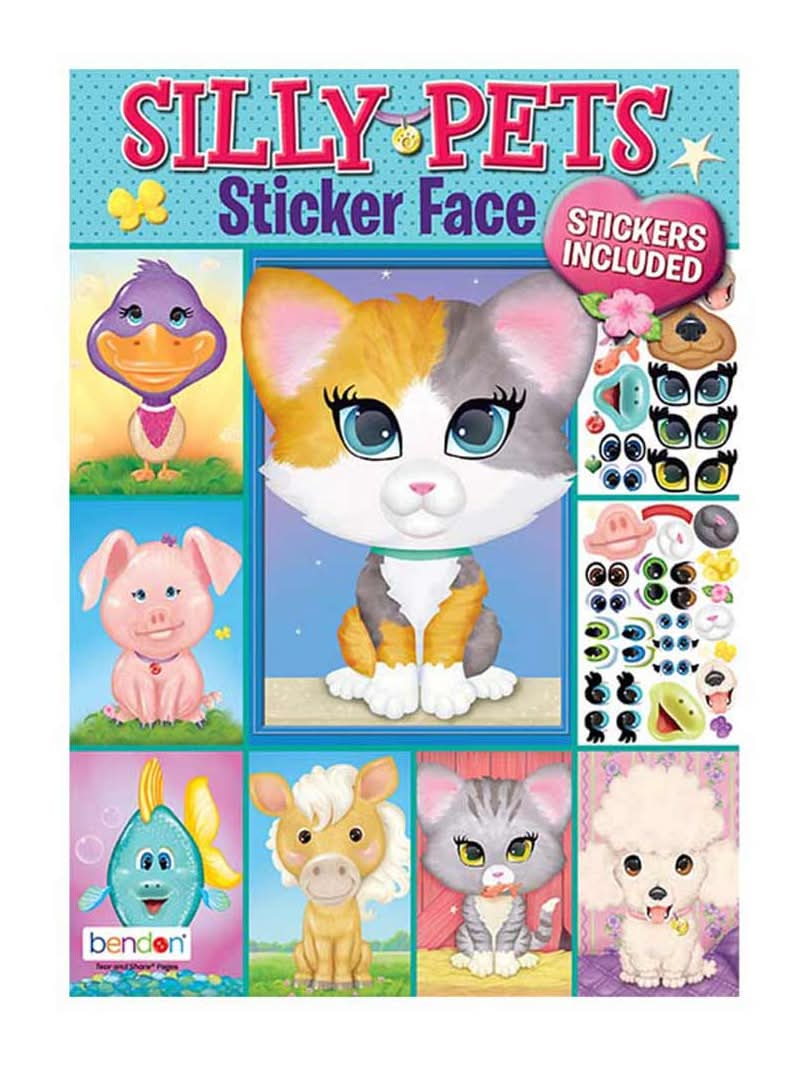 Silly Pets Sticker Face Activity Book