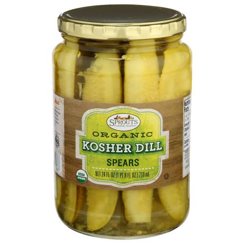 Sprouts Organic Kosher Dill Pickle Spears