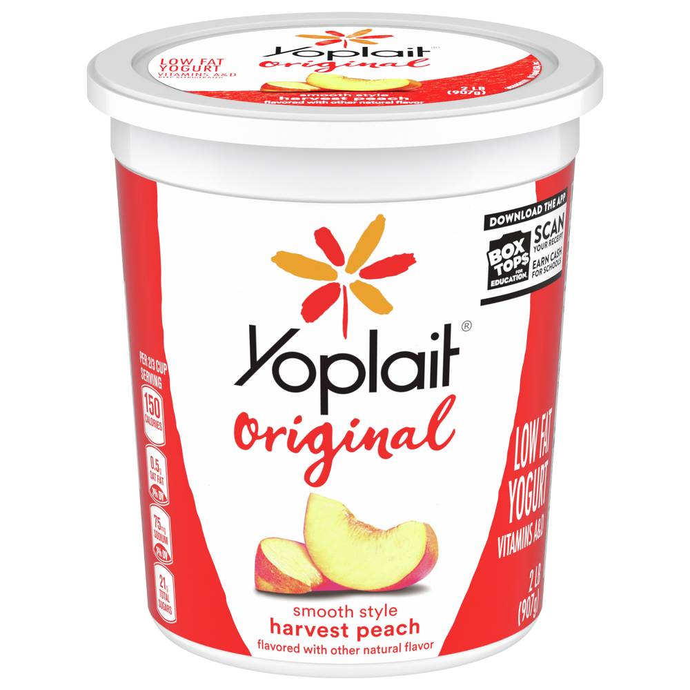 Yoplait Original Low Fat Harvest Yogurt, Peach (32 oz)