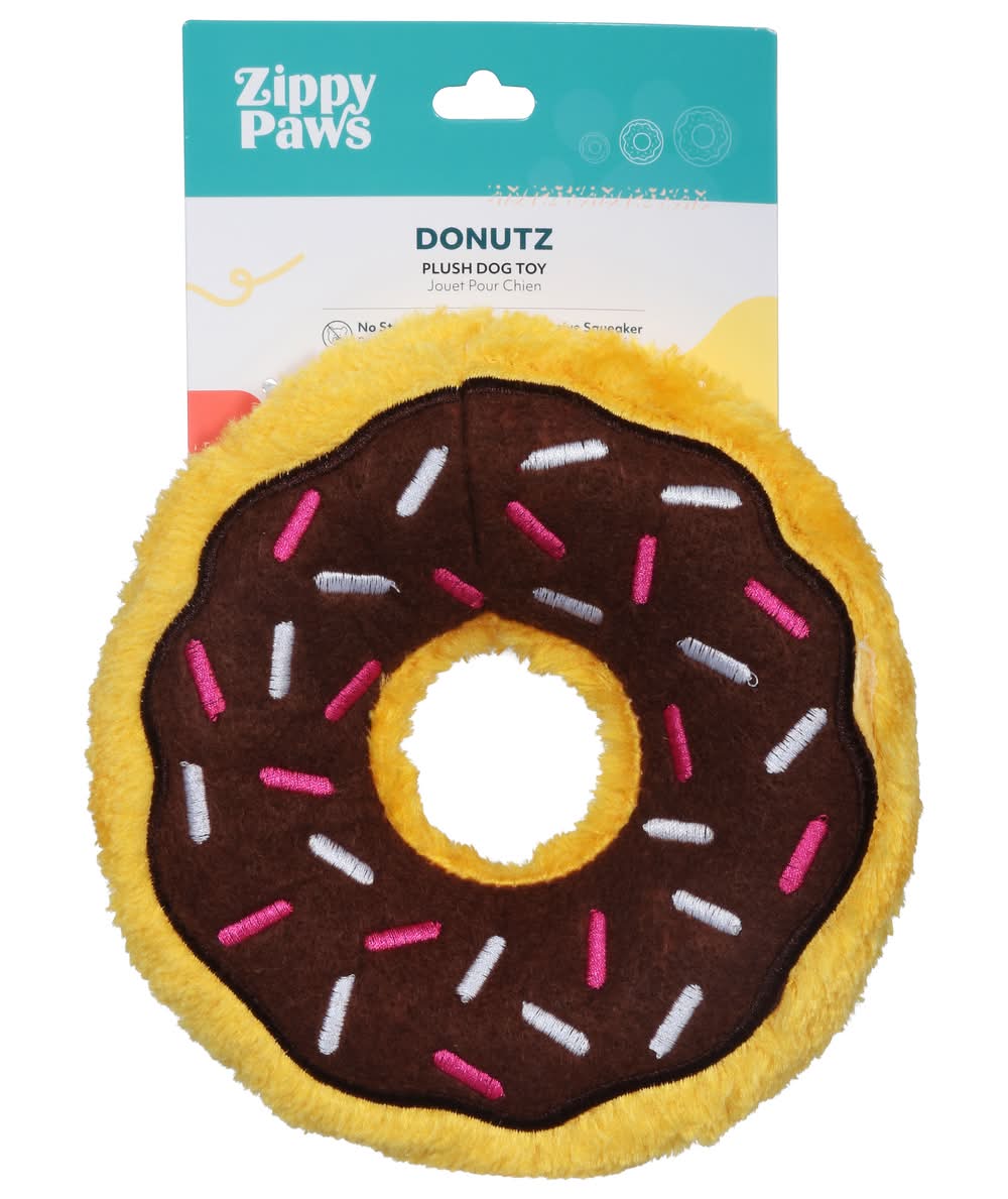 Zippy Paws Donutz Plush Dog Toy, Multi Color