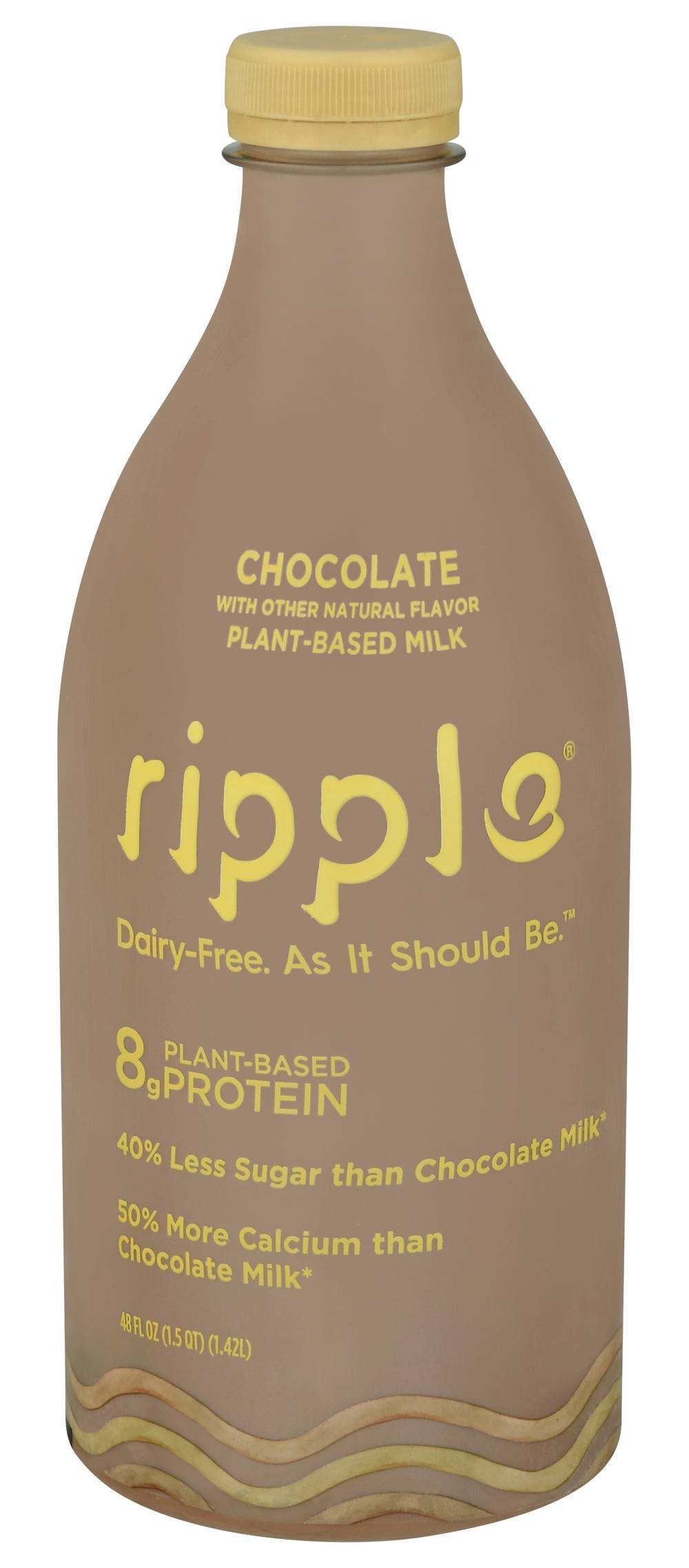 Ripple Dairy-Free Plant-Based Chocolate Milk (48 fl oz)