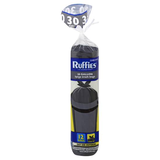 Ruffies 30 Gallon Trash Bags (12 ct)