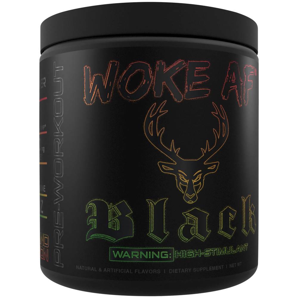 Bucked Up Woke Af Black Pre Workout (12.6 oz) (island fusion )