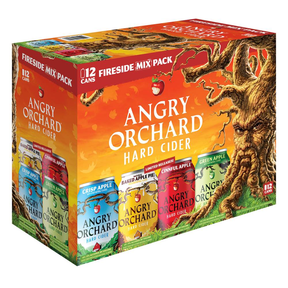 Angry Orchard Kickin It Mix Assorted Flavors Hard Cider (12 ct, 12 fl oz)