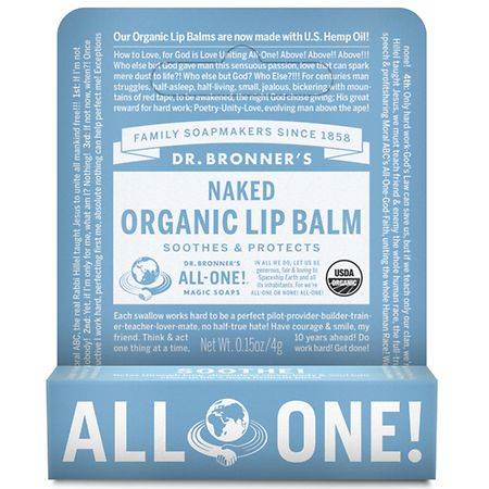 Dr. Bronner's Magic Soaps Organic Naked Lip Balm