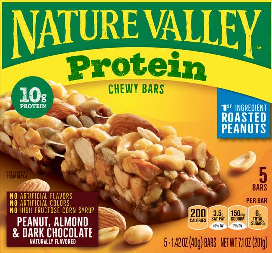 Nature Valley Chewy Bars Peanut Almond & Dark Chocolate (5 ct)