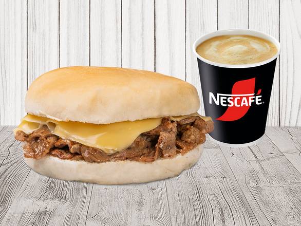 Desayuno Sándwich Churrasco Barros Luco