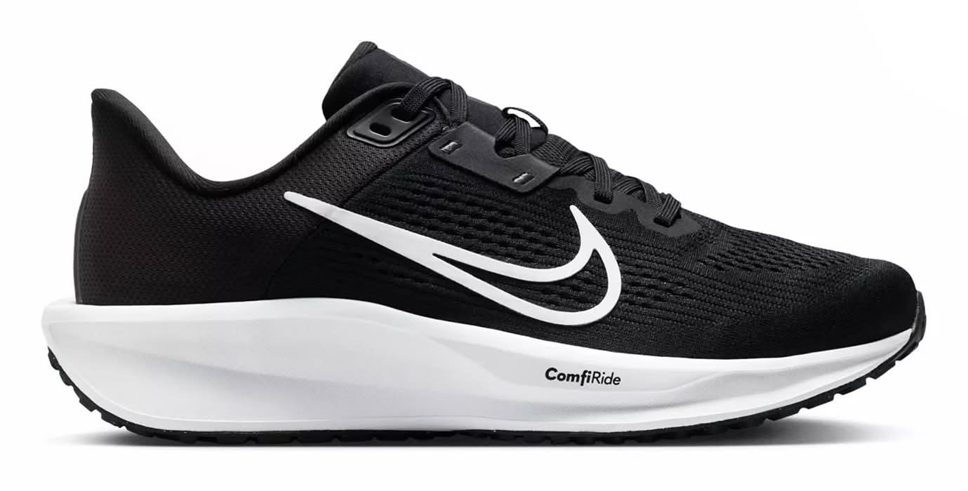 Nike Quest 6 Running Shoe - Women's (Black/White Medium - 6.5)