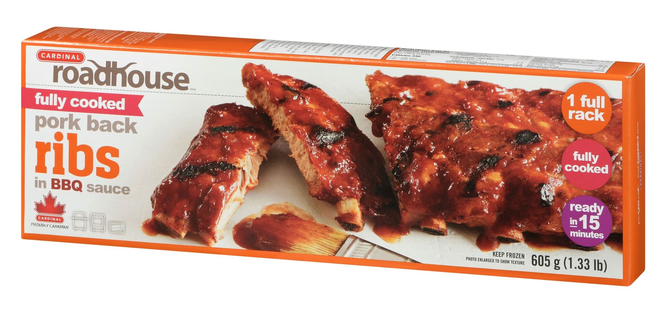 Cardinal Ribs Longo's - Cardinal Roadhouse Fully Cooked Pork Back Ribs in Bbq Sauce ...