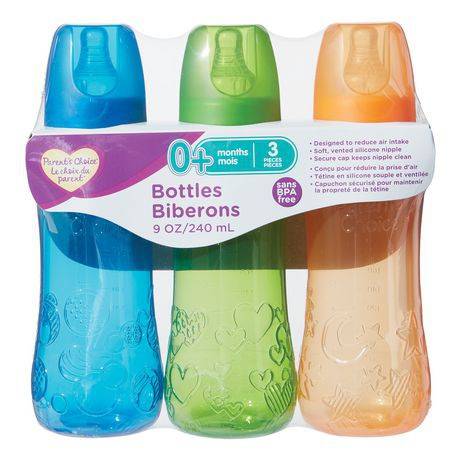 Parent's Choice Bottles For Babies 0+ Months (3 units)